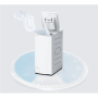Midea Washing Machine , MF100T60B/W-HR , Energy efficiency class A , Top loading , Washing capacity 6 kg , 1200 RPM , Depth 61 cm , Width 40 cm , Display , LED , Steam function , White
