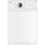Midea Washing Machine , MF100T60B/W-HR , Energy efficiency class A , Top loading , Washing capacity 6 kg , 1200 RPM , Depth 61 cm , Width 40 cm , Display , LED , Steam function , White