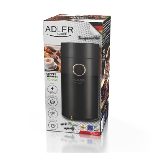 Adler , Coffee Mill , AD 4446bg , 150 W , Coffee beans capacity 75 g , Black