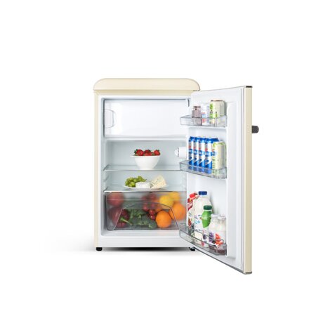 ETA , Refrigerator , ETA253590040E Storio retro , Energy efficiency class E , Free standing , Larder , Height 90 cm , Fridge net capacity 92 L , Freezer net capacity 18 L , 38 dB , Beige