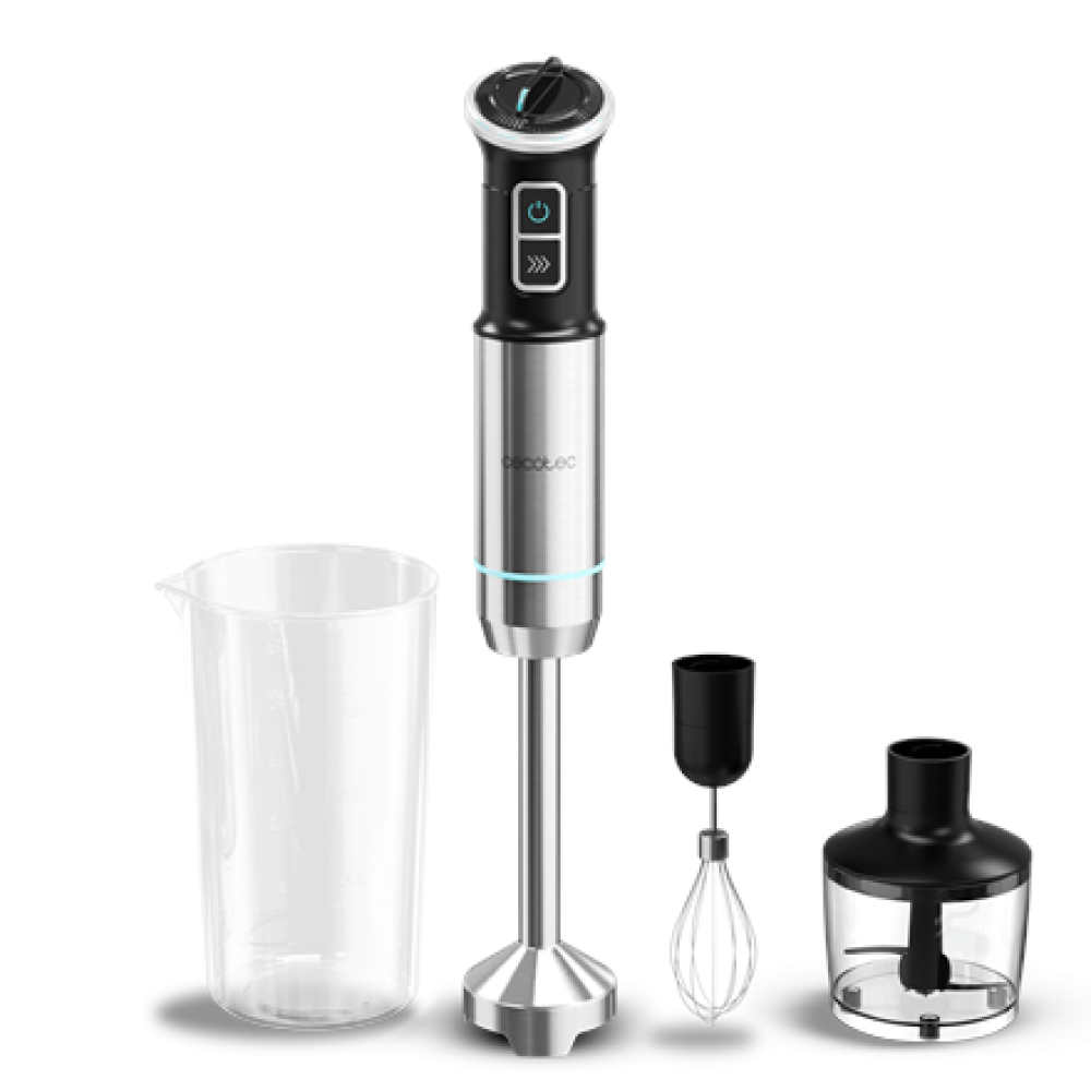 Cecotec Hand blender , Power Neutron 1100MAX Cream&Crush , Hand Blender , 1100 W , Number of speeds Adjustable , Turbo mode , Chopper , Black/Silver