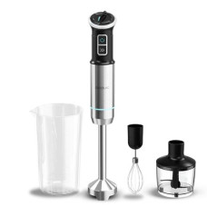 Cecotec Hand blender , Power Neutron 1100MAX Cream&Crush , Hand Blender , 1100 W , Number of speeds Adjustable , Turbo mode , Chopper , Black/Silver Cecotec Hand blender , Power Neutron 1100MAX Cream&Crush , Hand Blender , 1100 W , Number of speeds Adjustable , Turbo mode , Chopper , Black/Silver