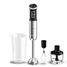 Cecotec Hand blender , Power Neutron 1100MAX Cream&Crush , Hand Blender , 1100 W , Number of speeds Adjustable , Turbo mode , Chopper , Black/Silver