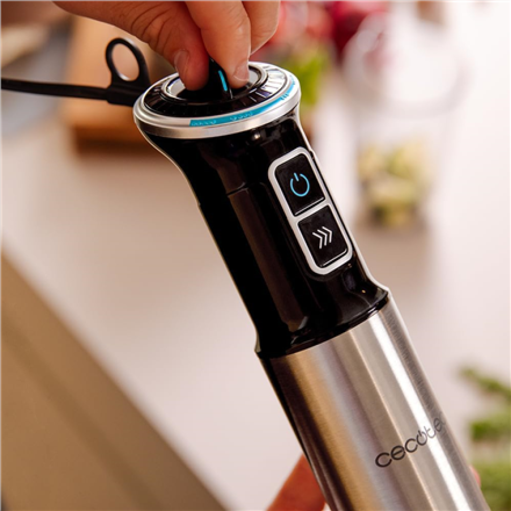Cecotec Hand blender , Power Neutron 1100MAX Cream&Crush , Hand Blender , 1100 W , Number of speeds Adjustable , Turbo mode , Chopper , Black/Silver