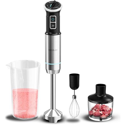 Cecotec Hand blender , Power Neutron 1100MAX Cream&Crush , Hand Blender , 1100 W , Number of speeds Adjustable , Turbo mode , Chopper , Black/Silver