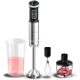 Cecotec Hand blender , Power Neutron 1100MAX Cream&Crush , Hand Blender , 1100 W , Number of speeds Adjustable , Turbo mode , Chopper , Black/Silver
