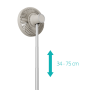 Duux Fan , Rize Flex , Stand Fan , Greige , Diameter 21 cm , Number of speeds 4 , Oscillation , 10 W