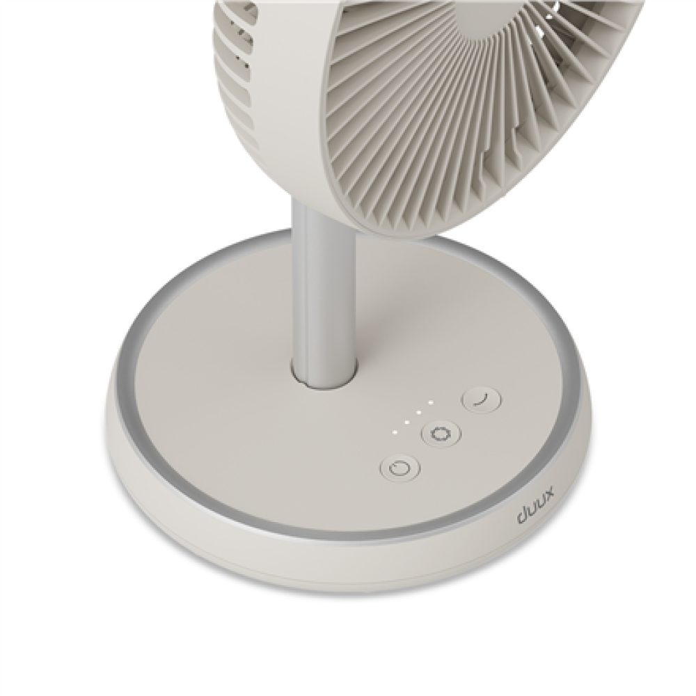 Duux Fan , Rize Flex , Stand Fan , Greige , Diameter 21 cm , Number of speeds 4 , Oscillation , 10 W