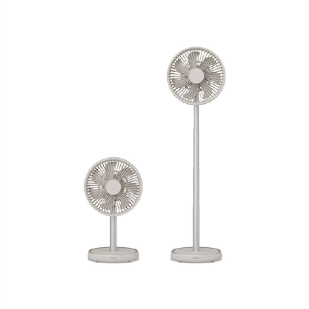 Duux Fan , Rize Flex , Stand Fan , Greige , Diameter 21 cm , Number of speeds 4 , Oscillation , 10 W