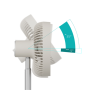 Duux Fan , Rize Flex , Stand Fan , Greige , Diameter 21 cm , Number of speeds 4 , Oscillation , 10 W