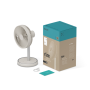 Duux Fan , Rize Flex , Stand Fan , Greige , Diameter 21 cm , Number of speeds 4 , Oscillation , 10 W