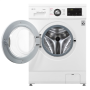 LG , F2J3WY5WE , Washing machine , Energy efficiency class E , Front loading , Washing capacity 6.5 kg , 1200 RPM , Depth 44 cm , Width 60 cm , Display , LED , Steam function , Direct drive , White