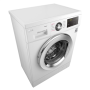 LG , F2J3WY5WE , Washing machine , Energy efficiency class E , Front loading , Washing capacity 6.5 kg , 1200 RPM , Depth 44 cm , Width 60 cm , Display , LED , Steam function , Direct drive , White