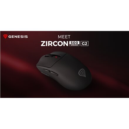 Genesis ZIRCON 500 G2 , Gaming Mouse , Wireless/Wired , 2.4 GHz, Bluetooth, USB , Black