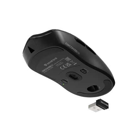 Genesis ZIRCON 500 G2 , Gaming Mouse , Wireless/Wired , 2.4 GHz, Bluetooth, USB , Black
