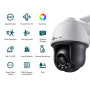 TP-LINK VIGI 4MP Outdoor Full-Color Pan Tilt Network Camera VIGI C540 Dome, 4 mm, IP66, H.265+/H.265/H.264+/H.264, MicroSD