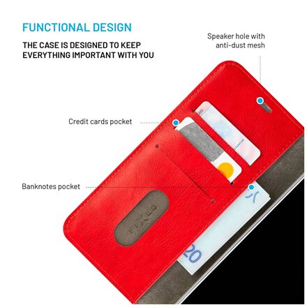 Fixed Opus , Book Case , Samsung , Galaxy A36 5G/A56 5G , Leather , Red