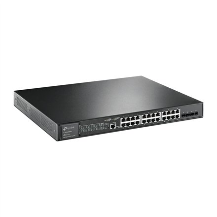 TP-LINK , 24-Port Gigabit and 4-Port 10GE SFP+ L2+ Managed Switch with 24-Port PoE+ , TL-SG3428XMP JetStream , Managed L2+ , Rackmountable