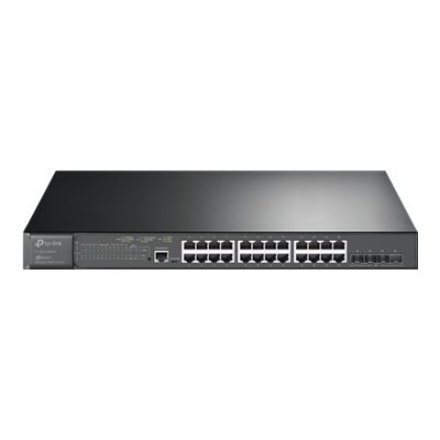 TP-LINK , 24-Port Gigabit and 4-Port 10GE SFP+ L2+ Managed Switch with 24-Port PoE+ , TL-SG3428XMP JetStream , Managed L2+ , Rackmountable
