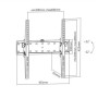 Gembird , Wall mount , WM-55T-02 , 32-55 , Maximum weight (capacity) 40 kg , Black