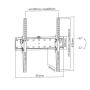 Gembird , Wall mount , WM-55T-02 , 32-55 , Maximum weight (capacity) 40 kg , Black