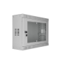 SOMI Networks , 3U, 19” Standard Vertical Installation Vertical Mount Cabinet , 3U-54/18SNC , Gray , Cable Entrances; Glass Doors; Assembled , Depth: 18 cm