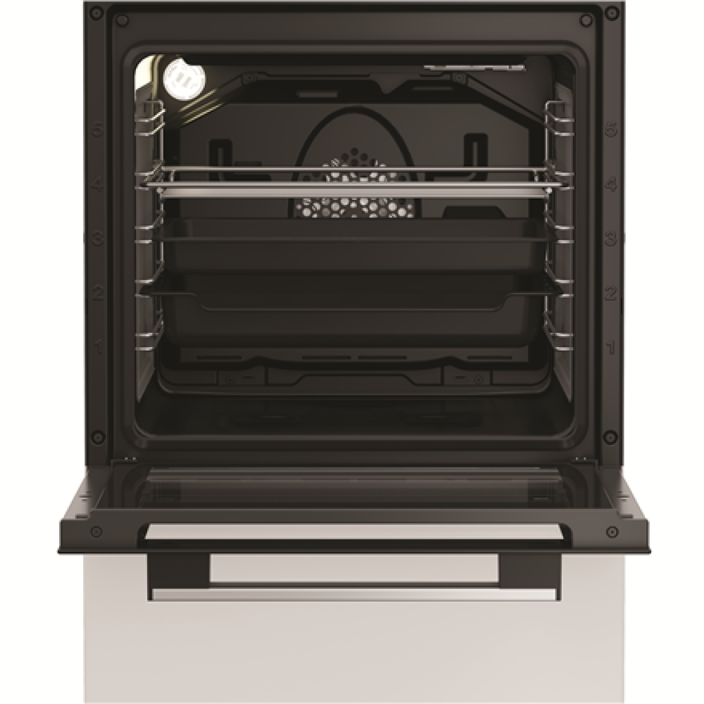 Whirlpool Cooker , Whirlpool , Hob type Vitroceramic , Oven type Electric , White , Width 50 cm , Depth 60 cm , 60 L