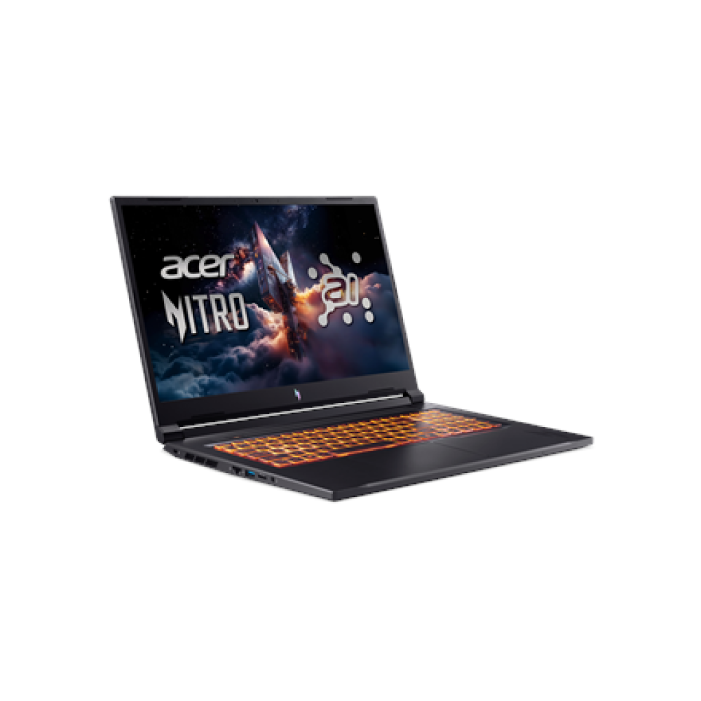 Acer , Nitro V 17 AI ANV17-41-R3C8 , Obsidian Black , 17.3 , IPS , FHD , 1920 x 1080 pixels , AMD Ryzen 5 , 240 , 16 GB , DDR5 , Solid-state drive capacity 512 GB , NVIDIA GeForce RTX 5050 , GDDR7 , 8 GB , Windows 11 Home , 802.11ax , Bluetooth version 5.
