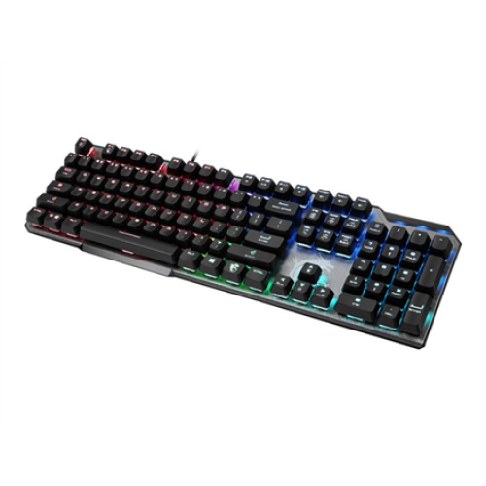 MSI , GK50 Elite , Gaming keyboard , Wired , RGB LED light , US , Black/Silver