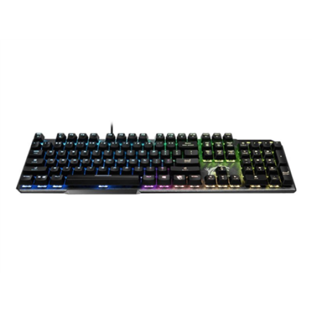 MSI , GK50 Elite , Gaming keyboard , Wired , RGB LED light , US , Black/Silver