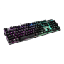 MSI , GK50 Elite , Gaming keyboard , Wired , RGB LED light , US , Black/Silver