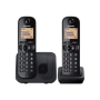 Panasonic , Cordless , KX-TGC212FXB , Built-in display , Caller ID , Black , Phonebook capacity 50 entries , Speakerphone