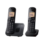Panasonic , Cordless , KX-TGC212FXB , Built-in display , Caller ID , Black , Phonebook capacity 50 entries , Speakerphone