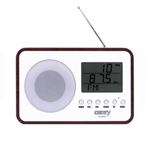 Camry , Digital Radio , CR 1153 , 5 W , White/woden