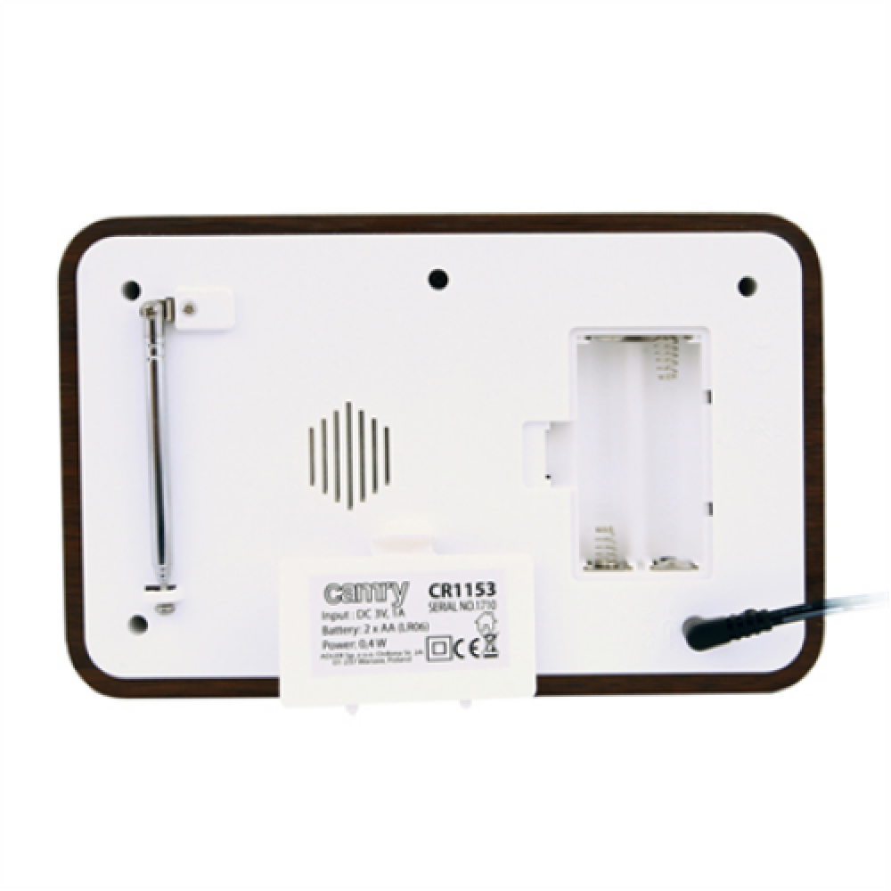 Camry , Digital Radio , CR 1153 , 5 W , White/woden