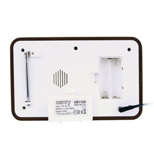 Camry , Digital Radio , CR 1153 , 5 W , White/woden
