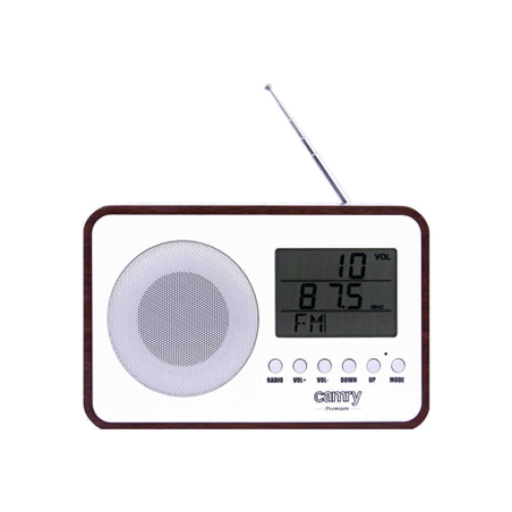 Camry , Digital Radio , CR 1153 , 5 W , White/woden