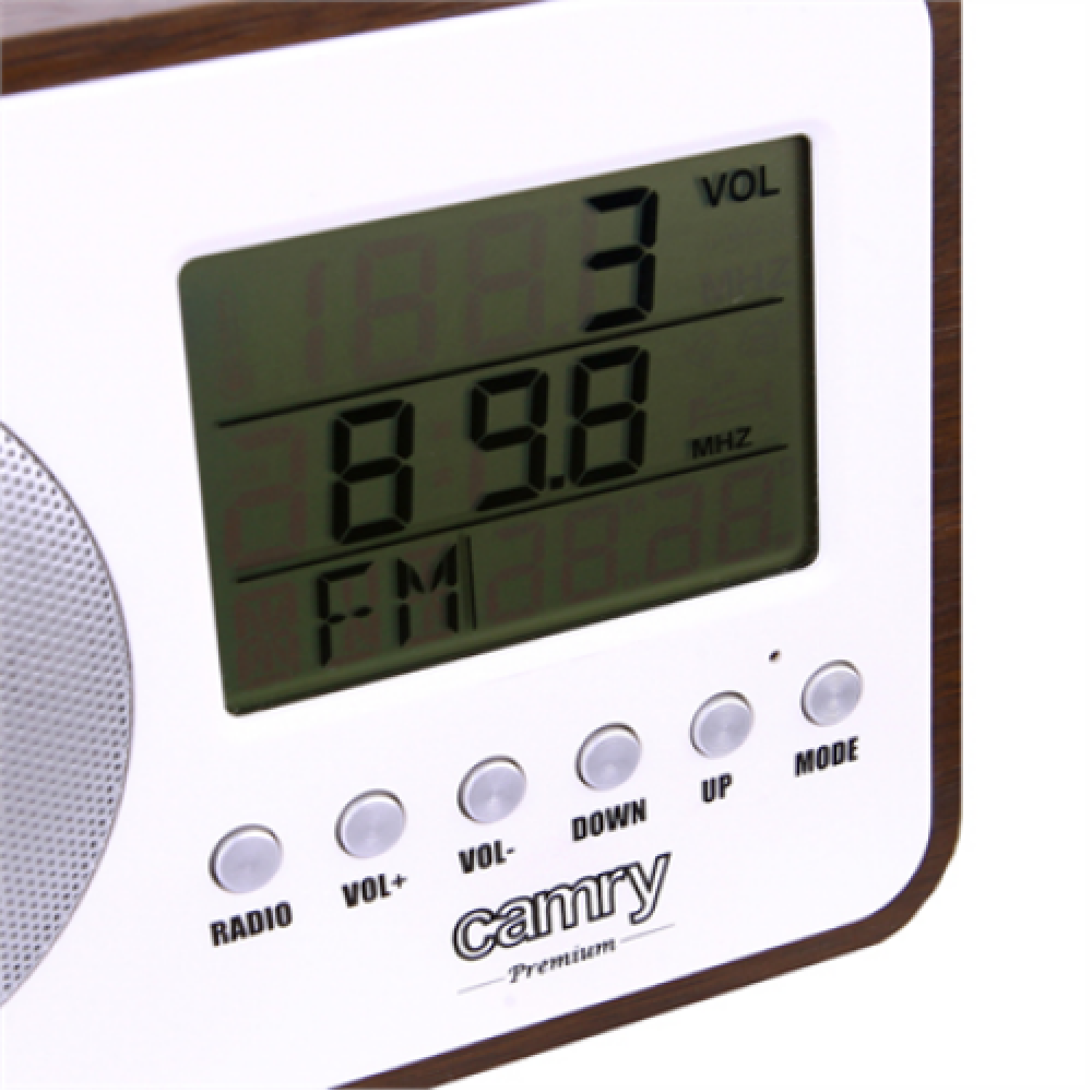 Camry , Digital Radio , CR 1153 , 5 W , White/woden