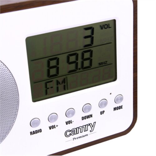 Camry , Digital Radio , CR 1153 , 5 W , White/woden