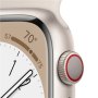 Apple Watch Series 8 Smart watches GPS (satellite) Retina LTPO OLED Touchscreen 45mm Waterproof Bluetooth Wi-Fi Starlight