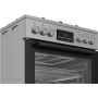 BEKO Cooker , FBMA61330GXDT , Hob type Gas , Oven type Electric , Stainless Steel , Width 60 cm , Grilling , LED , Depth 60 cm , 72 L