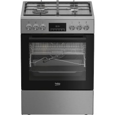 BEKO Cooker , FBMA61330GXDT , Hob type Gas , Oven type Electric , Stainless Steel , Width 60 cm , Depth 60 cm , Grilling , LED , Energy efficiency class A , 72 L BEKO Cooker , FBMA61330GXDT , Hob type Gas , Oven type Electric , Stainless Steel , Width 60 cm , Depth 60 cm , Grilling , LED , Energy efficiency class A , 72 L