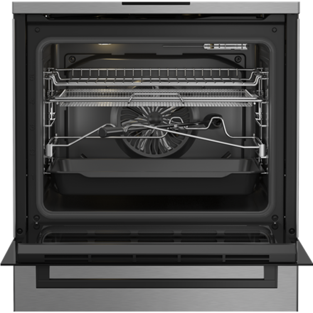 BEKO Cooker , FBMA61330GXDT , Hob type Gas , Oven type Electric , Stainless Steel , Width 60 cm , Grilling , LED , Depth 60 cm , 72 L