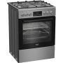 BEKO Cooker , FBMA61330GXDT , Hob type Gas , Oven type Electric , Stainless Steel , Width 60 cm , Grilling , LED , Depth 60 cm , 72 L