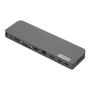 Lenovo USB-C Mini Dock (Max 1 display, Max resolution: 4K/60 Hz, Supports: 1x4K/60Hz, 1xEthernet LAN (RJ-45), 1xHDMI 2.0, 1xVGA port, 1xUSB-C 3.1 Gen1, 1xUSB-A 3.1 Gen1, 1xUSB2.0, 1xUSB-C only for charging, 1x3.5mm combo jack, Input power: 65W, Output Pow