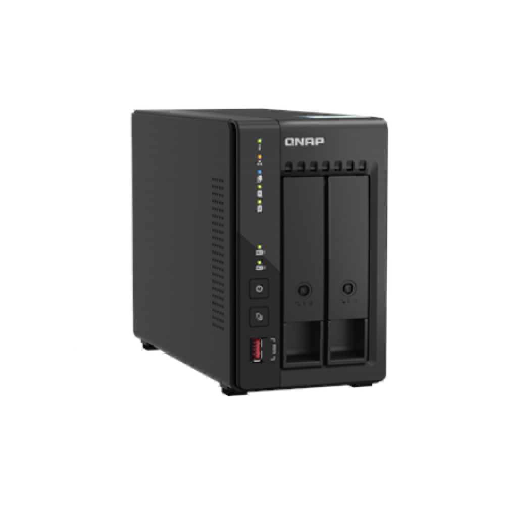 QNAP , 2-Bay desktop NAS , TS-253E-8G , Intel Celeron , J6412 4-core , Processor frequency 2.6 GHz , 8 GB