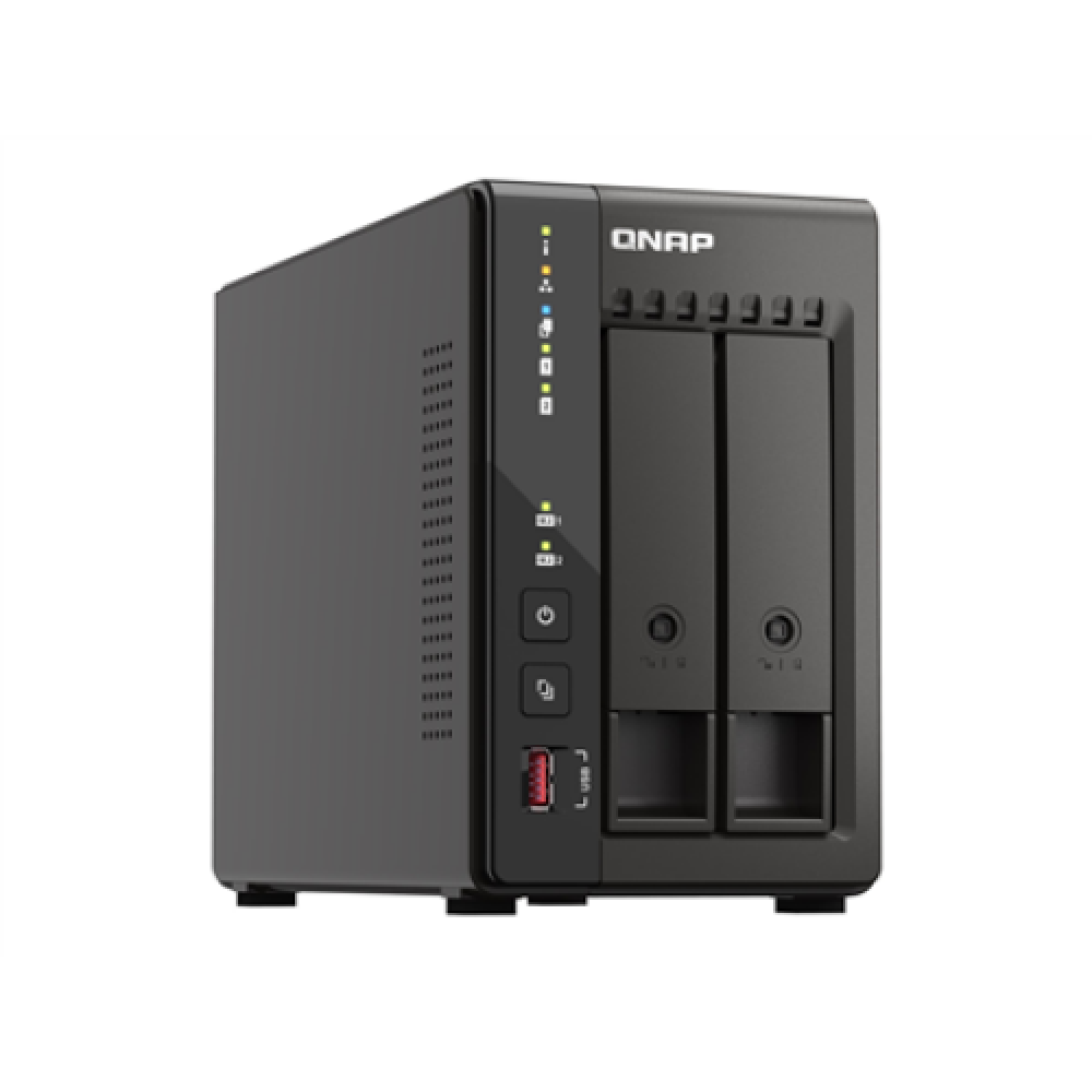 QNAP , 2-Bay desktop NAS , TS-253E-8G , Intel Celeron , J6412 4-core , Processor frequency 2.6 GHz , 8 GB