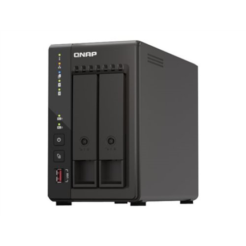 QNAP , 2-Bay desktop NAS , TS-253E-8G , Intel Celeron , J6412 4-core , Processor frequency 2.6 GHz , 8 GB