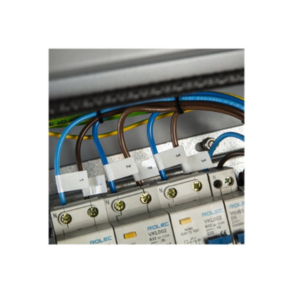 Brother , TZe-FX221 Flexible ID Laminated Tape , Black on White , TZe , 8 m , 0.9 cm