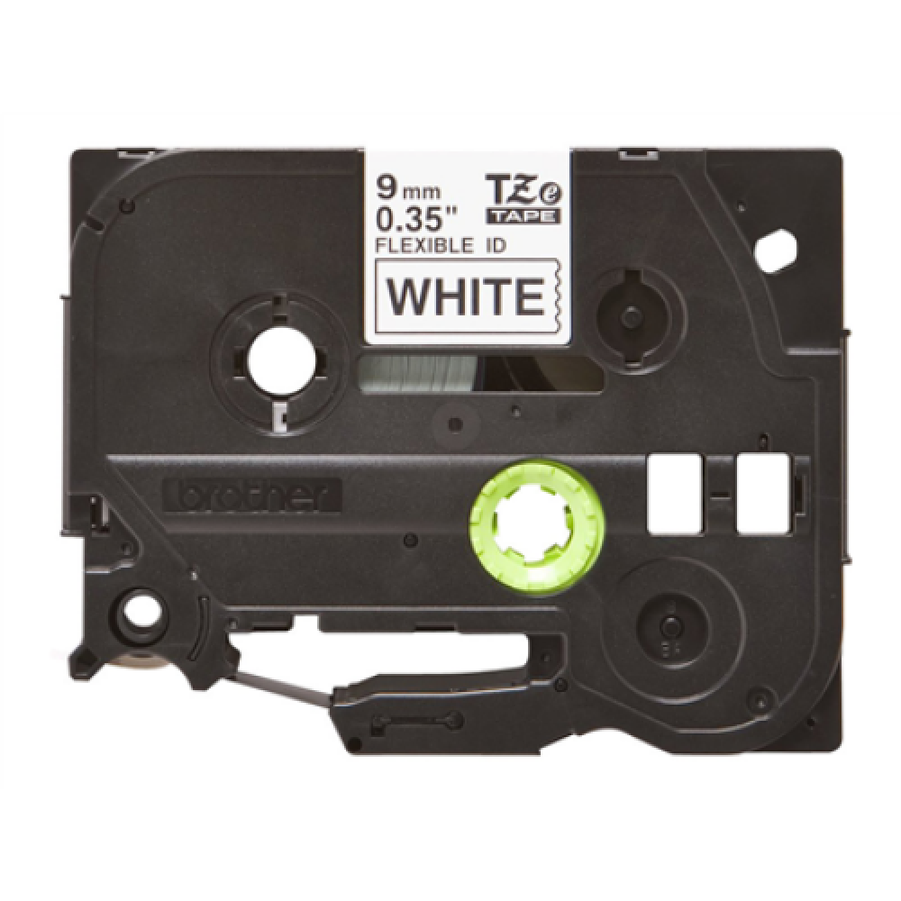 Brother , TZe-FX221 Flexible ID Laminated Tape , Black on White , TZe , 8 m , 0.9 cm